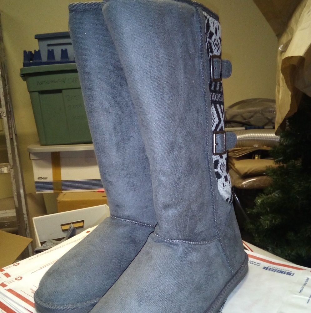 Faux Seude Boots